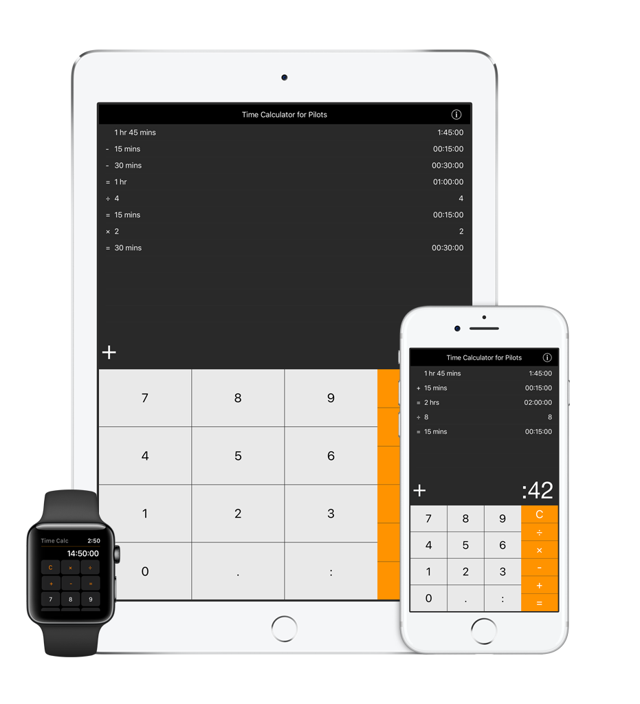 Time Calculator For Pilots iPad screenshot